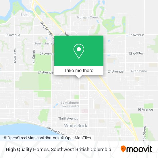 High Quality Homes map