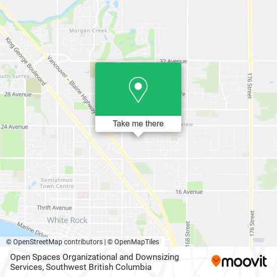 Open Spaces Organizational and Downsizing Services map