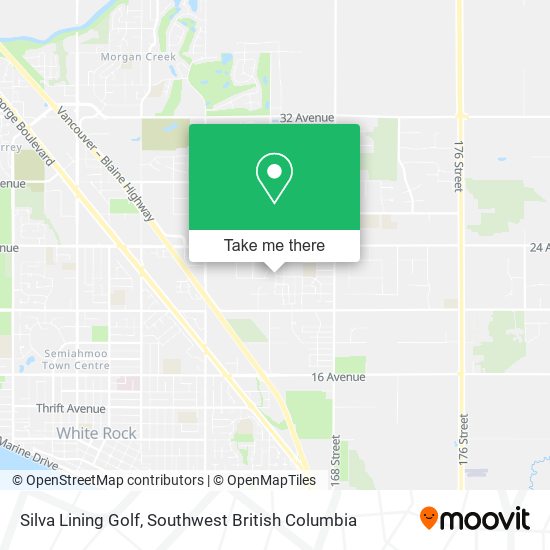 Silva Lining Golf map