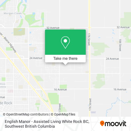English Manor - Assisted Living White Rock BC map