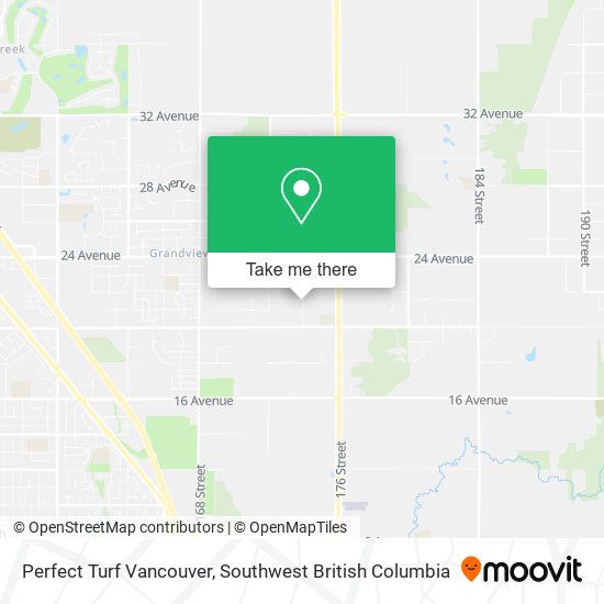 Perfect Turf Vancouver map