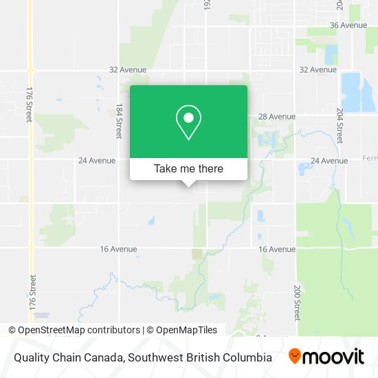 Quality Chain Canada map