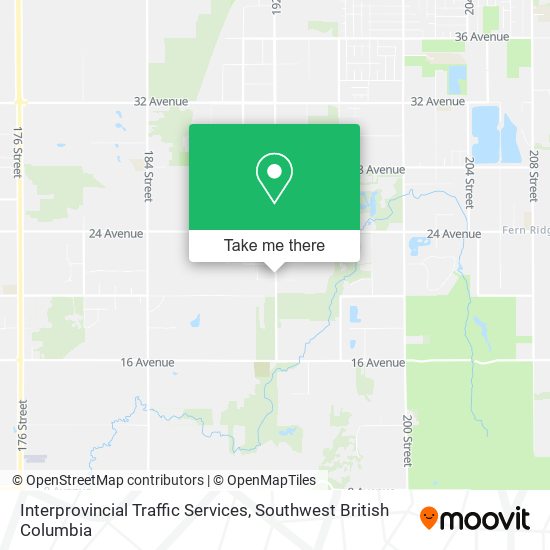 Interprovincial Traffic Services plan