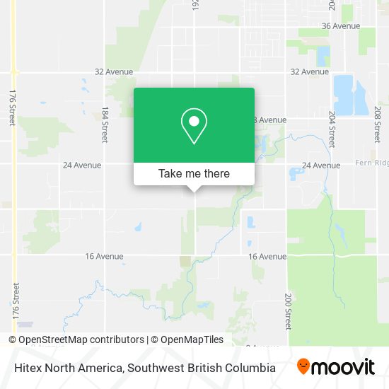 Hitex North America map
