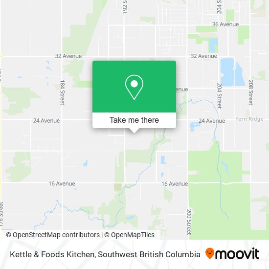 Kettle & Foods Kitchen map