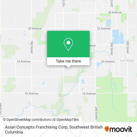 Asian Concepts Franchising Corp map