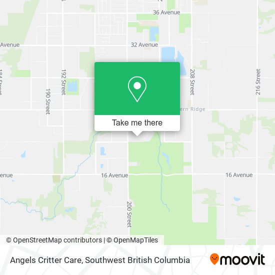 Angels Critter Care map