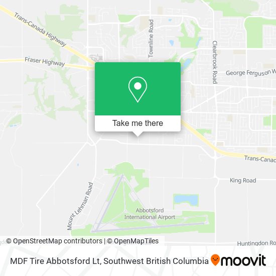 MDF Tire Abbotsford Lt map