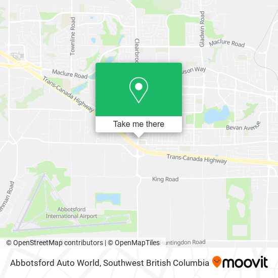 Abbotsford Auto World map