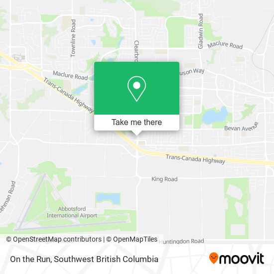 On the Run map