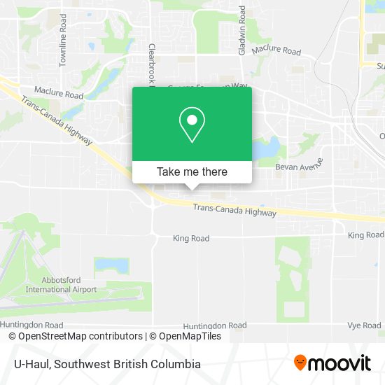 U-Haul map