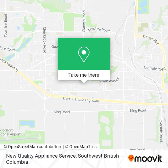 New Quality Appliance Service map