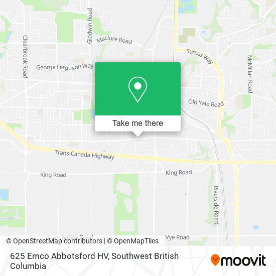 625 Emco Abbotsford HV map