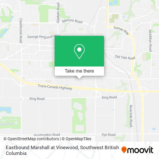 Eastbound Marshall at Vinewood map