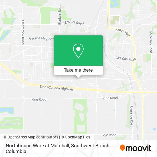 Northbound Ware at Marshall map