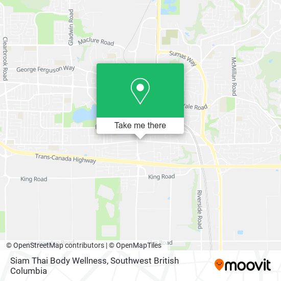 Siam Thai Body Wellness map