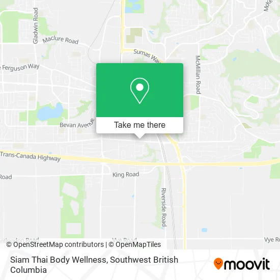 Siam Thai Body Wellness map