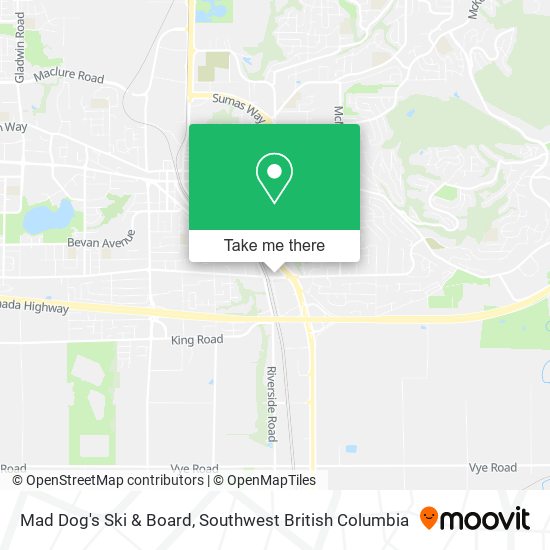 Mad Dog's Ski & Board map