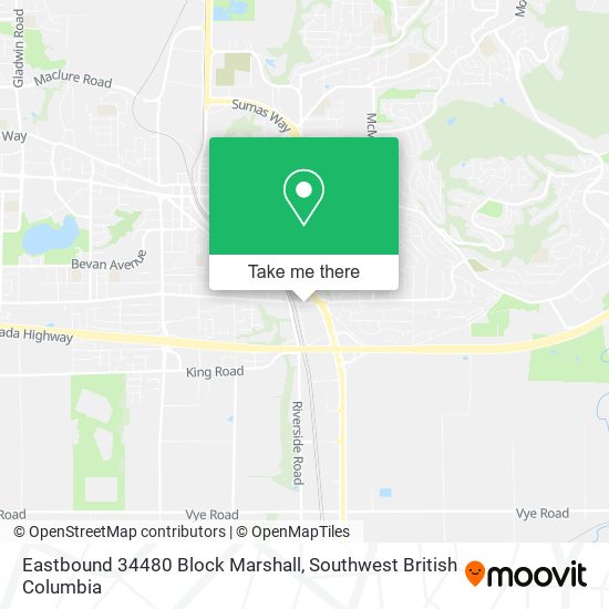 Eastbound 34480 Block Marshall map