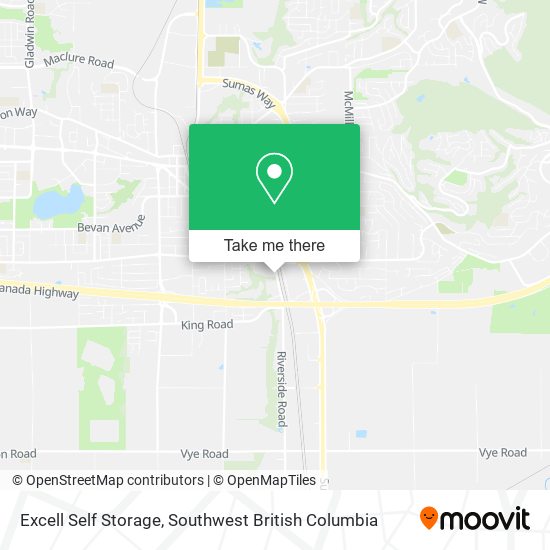 Excell Self Storage map