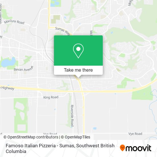 Famoso Italian Pizzeria - Sumas map