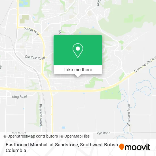 Eastbound Marshall at Sandstone map