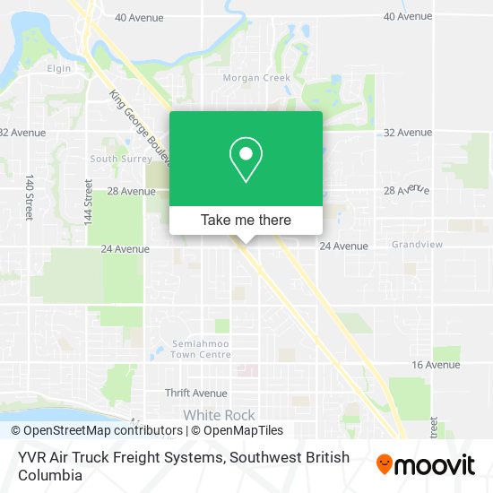 YVR Air Truck Freight Systems map