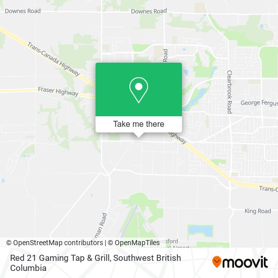 Red 21 Gaming Tap & Grill map
