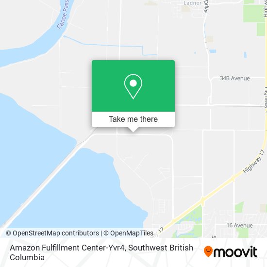 Amazon Fulfillment Center-Yvr4 map