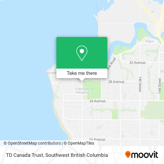 TD Canada Trust map