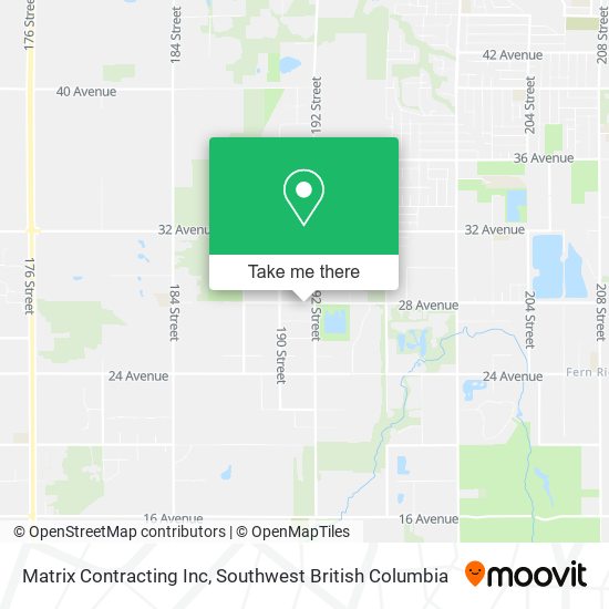 Matrix Contracting Inc map