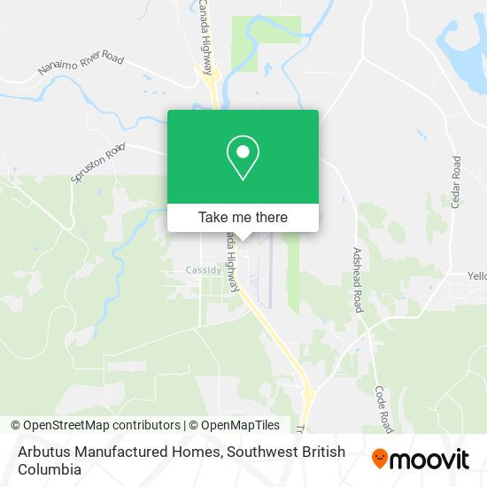 Arbutus Manufactured Homes map