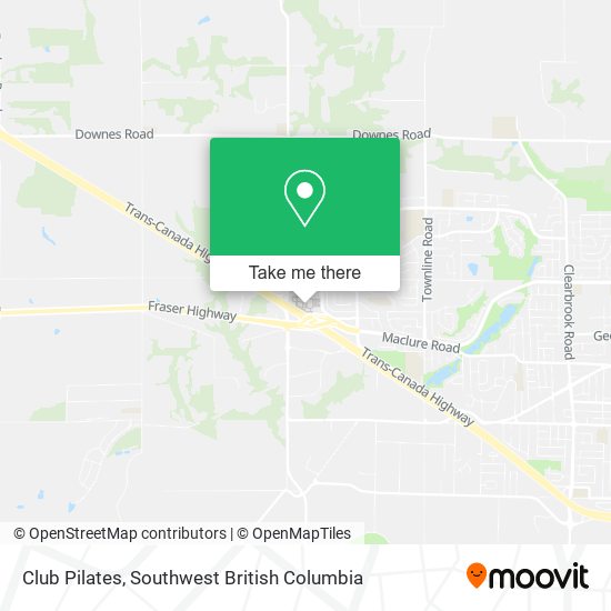 Club Pilates map