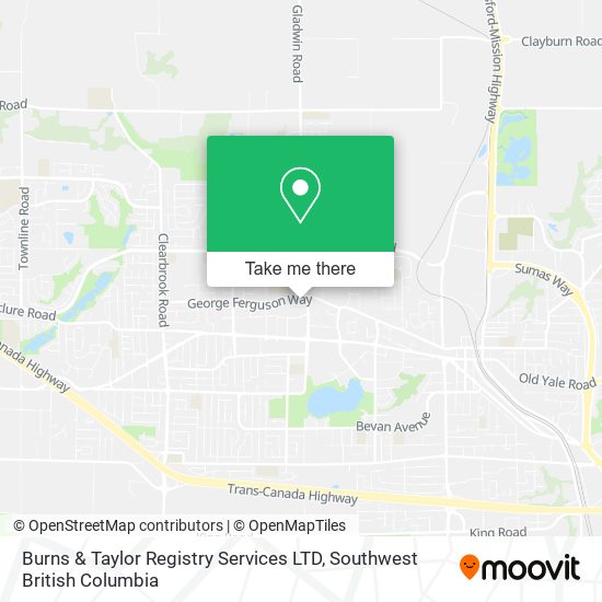 Burns & Taylor Registry Services LTD map