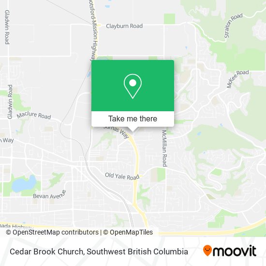 Cedar Brook Church map
