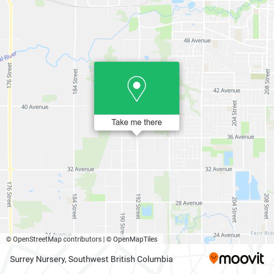 Surrey Nursery map