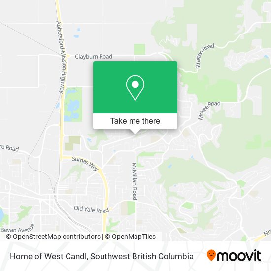 Home of West Candl map