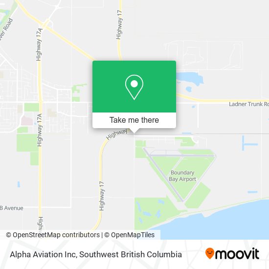 Alpha Aviation Inc map