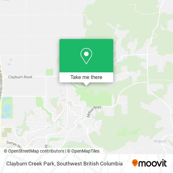 Clayburn Creek Park map