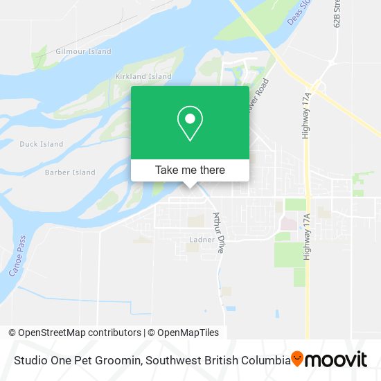 Studio One Pet Groomin map