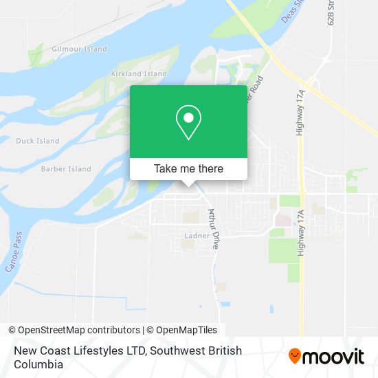 New Coast Lifestyles LTD map