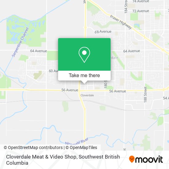 Cloverdale Meat & Video Shop map