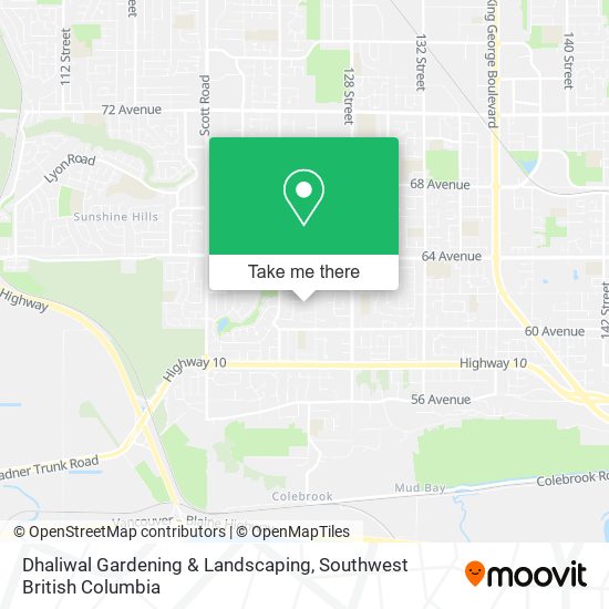 Dhaliwal Gardening & Landscaping map