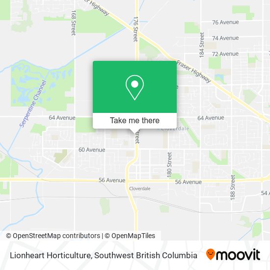 Lionheart Horticulture map