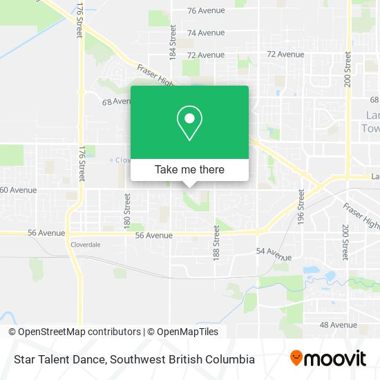 Star Talent Dance map