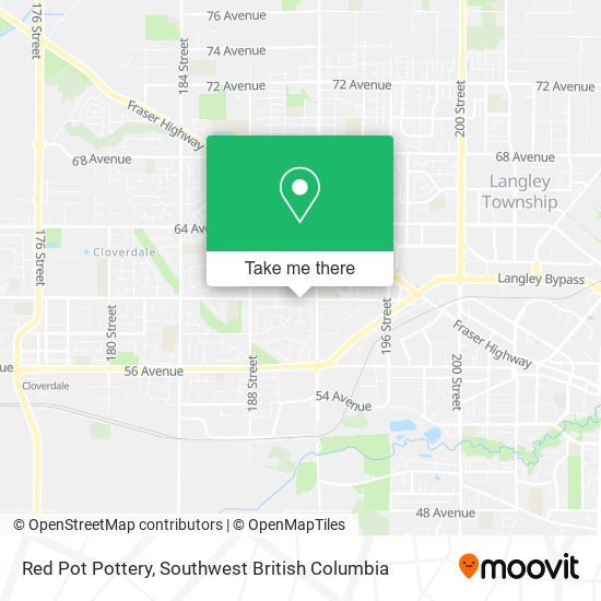 Red Pot Pottery map
