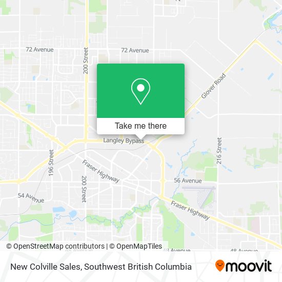 New Colville Sales map