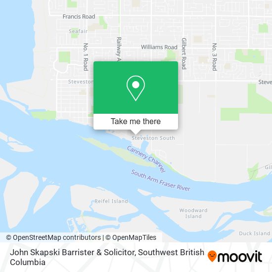 John Skapski Barrister & Solicitor map
