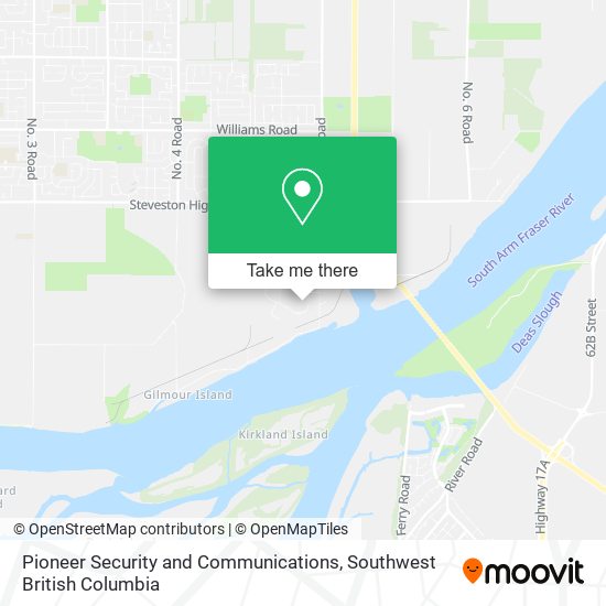 Pioneer Security and Communications map