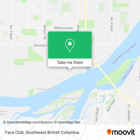 Face Club map